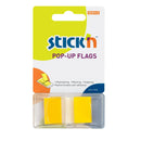 Stick'n Pop Up Flags 45x25mm 50 Sheets Yellow - Office Connect 2018