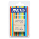 Factis Erasers 36R Twin Hangsell Pack - Office Connect 2018