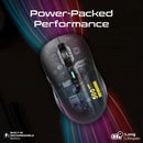 PROMATE Rechargeable Wireless Mouse with BT & RF Connectivity. 800/1200/1600Dpi. Built-in 500mAh Battery. Range Up to 10m. 50cm Charging Cable. USB-C Port. 6x Fully Fuctional Buttons. Black - Office Connect 2018