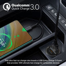 PROMATE 65W Quick Charging In-Car Adapter for Tablets & Smartphones. 65W PD USB-C Port for PC & Tablets, Quick Charge (QC) USB-A Port, Transparent Design, Super-Mini Small Adapter. - Office Connect 2018