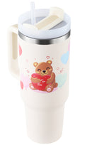 40 Oz Tumbler With Handle Straw Insulated, Stainless Steel Spill Proof Vacuum Coffee Cup Tumbler With Lid Tapered Mug Gifts For Valentine Lover Suitable For Car Gym Office Travel - Office Connect 2018