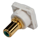 AMDEX Green RCA to RCA Jack. Gold Plated - Office Connect 2018