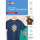 Avery Tshirt Transfer Inspired C9414 A4 Dark Coloured 1up 5 Sheets - Office Connect 2018