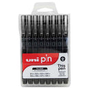 Uni Pin Fineline Permanent Drawing Set 8 Piece - Office Connect 2018