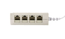 DYNAMIX RJ45 Splitter, Bridged All Pins, 4-Way - Office Connect 2018