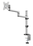 BRATECK 17"-32" Single Arm Premium Articulating Monitor Mount. Arm Extension 466mm, Built-in Cable Management, Detachable VESA Plate. Desk Clamp & Grommet Mounting Inc. Matte Grey Colour. - Office Connect 2018