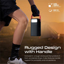 PROMATE 80000mAh High Capacity Power Bank with 65W Power Delivery. Multiple Input/Output Ports, 3 Mode LED Torch Light, SOS Signal Function, Silicone Carry Handle, Charging Time 5.5hrs. - Office Connect 2018