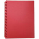 FM Display Book A4 Red Refillable 20 Pocket - Office Connect 2018