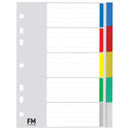 FM Indices A5 5 Tab Polyprop Coloured - Office Connect 2018