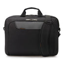 EVERKI Advance Briefcase 17.3'', Separate zippered accessory pocket, Front stash pocket, Trolley handle pass through strap, Ergonomic shoulder pad - Office Connect 2018