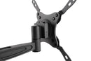 BRATECK 13"-42" Anti-Theft Full- Motion Monitor/TV Wall Mount. Anti- Theft Locking Hole for Additional Security (Padlock Required). Max VESA 200x200. Max Load 20kgs. Max Arm Extension 417mm. Black Colour. - Office Connect 2018
