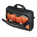 EVERKI Advance Briefcase 17.3'', Separate zippered accessory pocket, Front stash pocket, Trolley handle pass through strap, Ergonomic shoulder pad - Office Connect 2018