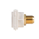 AMDEX White RCA to F Connector. Gold Plated - Office Connect 2018