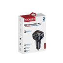 PROMATE Wirless In-Car FM Transmitter with Handsfree & QC3.0. Bult-in Mic, Bluetooth, SD Card Slot, Frequency Range 87.5-108MHz, Output 5V/2.4A. Black Colour - Office Connect 2018