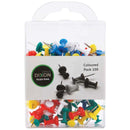 Dixon Push Pins Pack 100 Assorted Colour - Office Connect 2018