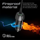 PROMATE 33W Car Charger with Lightning & USB-C Cable, USB-A Port Qualcomm 3.0 18W Quick Charge. Over Charge and Short Circuit Protection Compatible with iPhones, IPads and IPods - Office Connect 2018