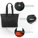 EVERKI Business Slim Tote Bag with Padded Pocket. Fits up to 15.6" Laptops. Trolley Handle Pass Through. Back Zippered Pocket to Stow Essentials. Durable Zippers. Lifetime Warranty. Black Colour - Office Connect 2018