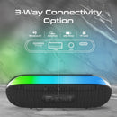 PROMATE 10W Wireless HD Bluetooth Portable Speaker with LED Lighting. Built-in 2200mAh Battery, Up to 10 Hours Playback, Connect 2x LUMIBAR for Stereo Sound, IPX5 Water-Resist AUX, USB, 180 Degree Light Show. - Office Connect 2018
