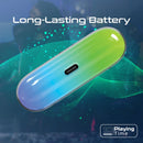 PROMATE 10W Wireless HD Bluetooth Portable Speaker with LED Lighting. Built-in 2200mAh Battery, Up to 10 Hours Playback, Connect 2x LUMIBAR for Stereo Sound, IPX5 Water-Resist AUX, USB, 180 Degree Light Show. - Office Connect 2018