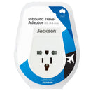 JACKSON Slim Inbound Travel Adaptor for use in NZ/AUS. USA, UK and Japanese Plugs. - Office Connect 2018