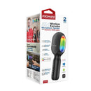 PROMATE 5-in-1 Wireless Karaoke Microphone & Speaker with RGB Lights & Bluetooth. Built-in 2500mAh Battery for up to 10Hrs Play Time. Headphone Port. Built-in Speaker. Join 2 for Duet Mode. - Office Connect 2018