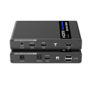 LENKENG 4K HDMI Extender with KVM Support Over Single CAT6/6A Cable. Mouse & Keyboard Extension via USB Supports IR Passback. Up to 70m. Supports Max Res 4K@60Hz UHD. Power Supply from TX to RX. - Office Connect 2018