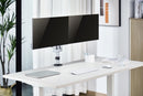 BRATECK 17"-32" Dual Arm Premium Articulating Monitor Mount. Arm Extension 447mm, Built-in Cable Management, Detachable VESA Plate. Desk Clamp & Grommet Mounting Inc. Matte Grey Colour. - Office Connect 2018