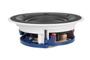 KEF Ultra Thin Bezel 6.5'' Round In-Ceiling Speaker. 160mm Uni-Q driver with 16mm aluminium dome tweeter with tangerine waveguide. Magnetic grille. IP64 rated. Sold individually - Office Connect 2018