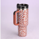 40 Oz Tumbler With Handle Straw Insulated, Stainless Steel Spill Proof Vacuum Coffee Cup Tumbler With Lid Tapered Mug Gifts For Valentine Lover Suitable For Car Gym Office Travel - Office Connect 2018