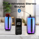 PROMATE 8W Wireless HD Bluetooth Portable Speaker with LED Lighting. Built-in 2200mAh Battery, Up to 6 Hours Playback. Connect 2x for Stereo Sound, IPX4 Water-Resist 360 Degree Light Show. - Office Connect 2018