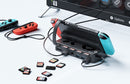 UNITEK Switch Docking Station with 4x Game Card Reader Slots. One-touch Display/Game Switching. Compact & Lightweight. Charge While Playing. Ethernet Port. 3x USB-A Ports. 1x HDMI Out Port. - Office Connect 2018