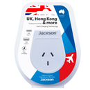 JACKSON Slim Outbound Travel Adaptor 1x USB-A and 1x USB-C (2.1A) Charging Ports. Converts NZ/AUS Plugs for use in UK, Hong Kong & More. - Office Connect 2018