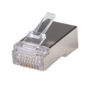 DYNAMIX RJ45 Cat6/6A/7 23AWG Solid Shielded Round Modular Plug. 50pc Jar. 8P8C, 50U with Insert. Recommended tool is CT-8CSTPEXT. - Office Connect 2018