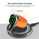 PROMATE 2-in-1 Pocket-Sized 15W Magsafe Wireless Charging Station. 3W Apple Watch Charger. Pocket-Sized Foldable Design. Includes 1m Cable. USB-C Port. - Office Connect 2018