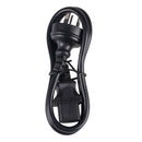 DYNAMIX 0.75M 3-Pin Plug to IEC C13 Female Plug 10A, SAA Approved Power Cord. 1.0mm copper core. BLACK Colour. - Office Connect 2018