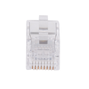 DYNAMIX RJ45 Plug 20pc Bag, 8P8C Modular Plug (Flat, Stranded). 50 micron - Office Connect 2018
