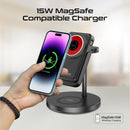 PROMATE 4-in-1 Charging Station. Includes 15W Magsafe Compatible Wireless Charging 10000mAh Power Bank, 5W AirPods Charger, Detachable 2W Apple Watch Charger. Supports 20W PD. Qualcomm QC 3.0. - Office Connect 2018