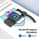 PROMATE 4-in-1 Charging Station. Includes 15W Magsafe Compatible Wireless Charging 10000mAh Power Bank, 5W AirPods Charger, Detachable 2W Apple Watch Charger. Supports 20W PD. Qualcomm QC 3.0. - Office Connect 2018