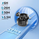 PROMATE In-Ear HD Bluetooth Earbud with Intellitouch & 300mAh Charging Case. Ergonomic Fit, up to 6-Hour Playback, 2x 40mAh Earphone Battery, Auto Pairing, Black Colour - Office Connect 2018