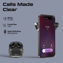 PROMATE In-Ear HD Bluetooth Earbud with Intellitouch & 300mAh Charging Case. Ergonomic Fit, up to 6-Hour Playback, 2x 40mAh Earphone Battery, Auto Pairing, Black Colour - Office Connect 2018