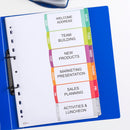 Avery Customisable Table Of Contents A4 Days Of Week 6 Tab Coloured - Office Connect 2018