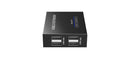 LENKENG 4-Port USB-A Extender Over Cat5e/6/7 Network Cable. Extend up to 150m (Cat6). Easy Plug & Play. Includes Both Tx & Rx Units Rx Includes 4x USB-A, 1x RJ45 In Ports. Tx 1x USB-A, 1x RJ45 Out. - Office Connect 2018