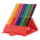 Milan Flexibox Coloured Pencils Triangular Pack 12 Assorted Colours - Office Connect 2018
