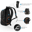EVERKI Glide Laptop Backpack 17.3'' Integrated corner-guard protection, Shoulder strap stash pocket, Felt-lined iPad/tablet pocket - Office Connect 2018