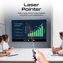 PROMATE Universal Wireless Red Laser Pointer up to 50m Laser Range Includes USB-A & C Dongle. Page Up/Down. Compatible with Mac/Win. 10m Working range. Easy Plug & Play. Black Colour. - Office Connect 2018