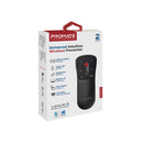 PROMATE Universal Wireless Red Laser Pointer up to 50m Laser Range Includes USB-A & C Dongle. Page Up/Down. Compatible with Mac/Win. 10m Working range. Easy Plug & Play. Black Colour. - Office Connect 2018
