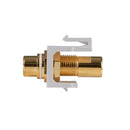 DYNAMIX White RCA to RCA Keystone Adapter. Gold Plated - Office Connect 2018