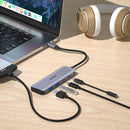 UNITEK 4-in-1 Multi Port Hub with USB-C Connector. Includes 2 x USB-C & 2 x USB-A Ports. USB3.0 with a Data Transfer Rate of up to 5Gbps. Backwards Compatible with JUNE Promo - Includes FREE C137W - Office Connect 2018