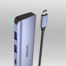 UNITEK 4-in-1 Multi Port Hub with USB-C Connector. Includes 2 x USB-C & 2 x USB-A Ports. USB3.0 with a Data Transfer Rate of up to 5Gbps. Backwards Compatible with JUNE Promo - Includes FREE C137W - Office Connect 2018