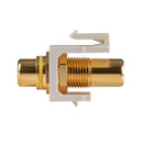 DYNAMIX Yellow RCA to RCA Keystone Adapter. Gold Plated - Office Connect 2018